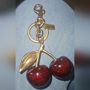 Coach CHERRY CHARM & KEYCHAIN